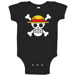 Luffy Black romper Baby One Piece Luffy Black romper Baby One Piece