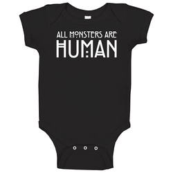 All Monster Are Human Black Men's romper Baby One Piece All Monster Are Human Black Men's romper Baby One Piece