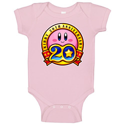 Kirby 20th Anniversary Retro Video Game romper Baby One Piece Kirby 20th Anniversary Retro Video Game romper Baby One Piece
