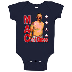 Mac And Cheese Mac Jones Football New England Cigar romper Baby One Piece Mac And Cheese Mac Jones Football New England Cigar romper Baby One Piece