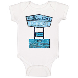 Blue Cat Lodge Sign Ozark Netflix Fan romper Baby One Piece Blue Cat Lodge Sign Ozark Netflix Fan romper Baby One Piece