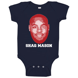 Shaq Mason Face Big Head New England Football Player Fan romper Baby One Piece Shaq Mason Face Big Head New England Football Player Fan romper Baby One Piece