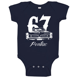 1967 Gto Grill Year Model Navy Color romper Baby One Piece 1967 Gto Grill Year Model Navy Color romper Baby One Piece