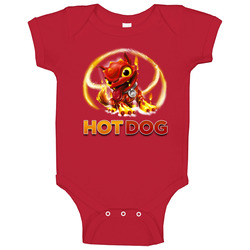 Skylanders Hot Dog Video Game romper Baby One Piece Skylanders Hot Dog Video Game romper Baby One Piece