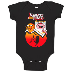 Karate time t-shirt adventure time tee jake and finn romper Baby One Piece Karate time t-shirt adventure time tee jake and finn romper Baby One Piece
