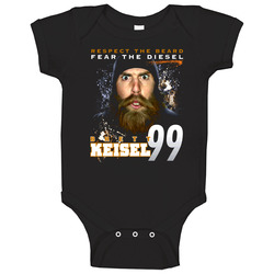 Brett Keisel Pittsburgh Football romper Baby One Piece Brett Keisel Pittsburgh Football romper Baby One Piece