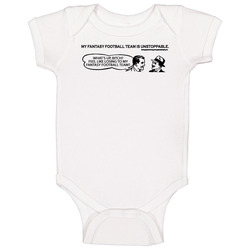 My Fantasy Football Team Is Unstoppable Funny romper Baby One Piece My Fantasy Football Team Is Unstoppable Funny romper Baby One Piece