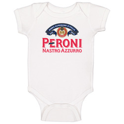 Peroni Nastro Azzurro Premium Italian Lager Beer Lovers romper Baby One Piece Peroni Nastro Azzurro Premium Italian Lager Beer Lovers romper Baby One Piece