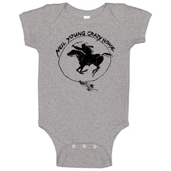 Neil Young Gray romper Baby One Piece