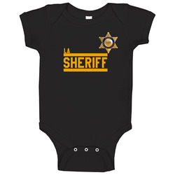 Los Angeles Sheriff Standard Black romper Baby One Piece Los Angeles Sheriff Standard Black romper Baby One Piece