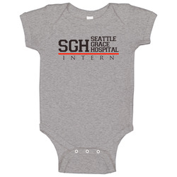 Greys Sgh Intern romper Baby One Piece Greys Sgh Intern romper Baby One Piece