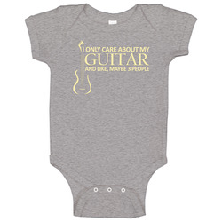 22500537 I Only Care About My Guitar romper Baby One Piece 22500537 I Only Care About My Guitar romper Baby One Piece