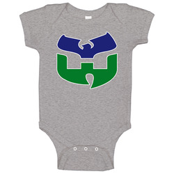 Hartford Whalers Wu-tang Clan Logo Mashup Funny Sports romper Baby One Piece Hartford Whalers Wu-tang Clan Logo Mashup Funny Sports romper Baby One Piece