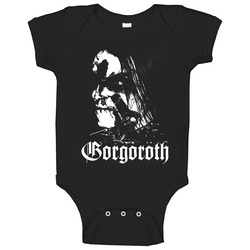 Gorgoroth Logo romper Baby One Piece Gorgoroth Logo romper Baby One Piece
