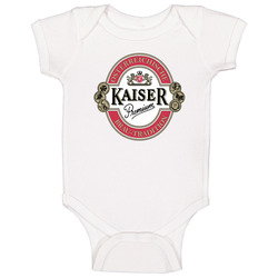 Kaiser Premium Pale Lager Austrian Beer Alcohol Lovers romper Baby One Piece Kaiser Premium Pale Lager Austrian Beer Alcohol Lovers romper Baby One Piece