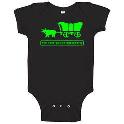 Oregon Trail Dysentry Retro Computer Game romper Baby One Piece Oregon Trail Dysentry Retro Computer Game romper Baby One Piece