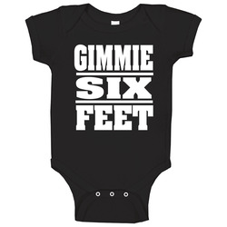 Funny Give Me Six Feet Warning romper Baby One Piece Funny Give Me Six Feet Warning romper Baby One Piece