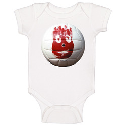 Wilson Castaway Volleyball Funny romper Baby One Piece Wilson Castaway Volleyball Funny romper Baby One Piece