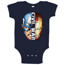 Civil War Captain America Iron Man Movie romper Baby One Piece Civil War Captain America Iron Man Movie romper Baby One Piece