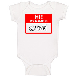 Hi My Name Is Slim Shady Russell Westbrook Style Nba Okc romper Baby One Piece