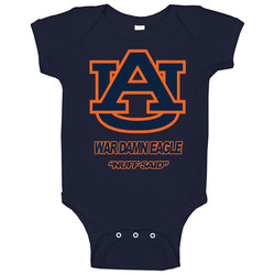 Auburn War Eagle Navy Blue romper Baby One Piece Auburn War Eagle Navy Blue romper Baby One Piece