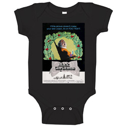 Black Christmas Cool Vintage 70's Movie romper Baby One Piece Black Christmas Cool Vintage 70's Movie romper Baby One Piece