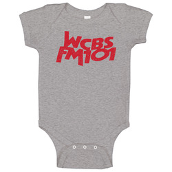 70s Wcbs Fm101 New York City Radio Station Fan romper Baby One Piece