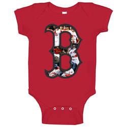Boston Red romper Baby One Piece Boston Red romper Baby One Piece