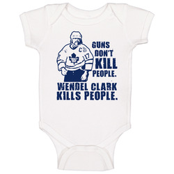 Wendel Clark Guns Dont Kill Leafs Hockey romper Baby One Piece Wendel Clark Guns Dont Kill Leafs Hockey romper Baby One Piece