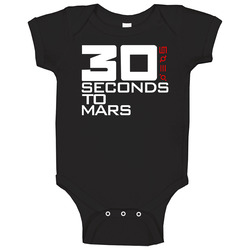 Tee T-Shirt 30 Thirty Seconds To Mars This Is Wars Rock Music Band Black S - 6XL romper Baby One Piece