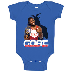Tamyra Mensah Stock Usa Olympic Goat romper Baby One Piece Tamyra Mensah Stock Usa Olympic Goat romper Baby One Piece