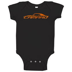 Orange Camaro Ss romper Baby One Piece Orange Camaro Ss romper Baby One Piece
