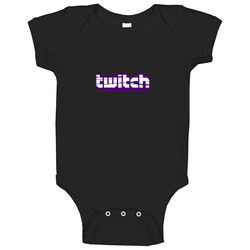 Twitch Tv Distressed Logo romper Baby One Piece Twitch Tv Distressed Logo romper Baby One Piece