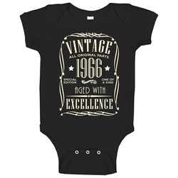 1966 Vintage Birthday Fixed romper Baby One Piece 1966 Vintage Birthday Fixed romper Baby One Piece