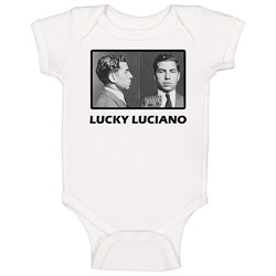 Lucky Luciano romper Baby One Piece Lucky Luciano romper Baby One Piece