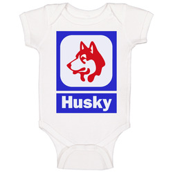 Husky Gas Station Logo Fuel Petroleum Logo romper Baby One Piece Husky Gas Station Logo Fuel Petroleum Logo romper Baby One Piece