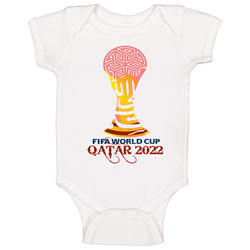 World Cup 2022 Soccer Fifa Qatar Logo .png romper Baby One Piece World Cup 2022 Soccer Fifa Qatar Logo .png romper Baby One Piece