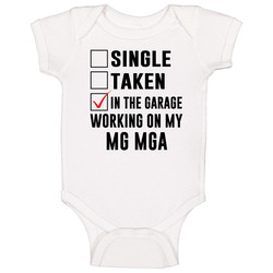 Single Taken Working On My Mg Mga Funny Car romper Baby One Piece Single Taken Working On My Mg Mga Funny Car romper Baby One Piece