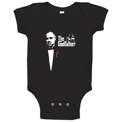 The Godfather Marlon Brando Al Pacino James Caan Mobster Movie romper Baby One Piece The Godfather Marlon Brando Al Pacino James Caan Mobster Movie romper Baby One Piece