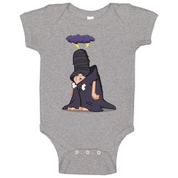 Schleprock Flintstones Bad Fate Grey romper Baby One Piece Schleprock Flintstones Bad Fate Grey romper Baby One Piece
