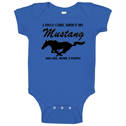 I Only Care About My Mustang romper Baby One Piece I Only Care About My Mustang romper Baby One Piece