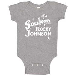 Soulman Rocky Johnson Wrestler Dwayne The Rock romper Baby One Piece Soulman Rocky Johnson Wrestler Dwayne The Rock romper Baby One Piece