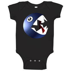 Chomp Chain Mario Video Game romper Baby One Piece Chomp Chain Mario Video Game romper Baby One Piece