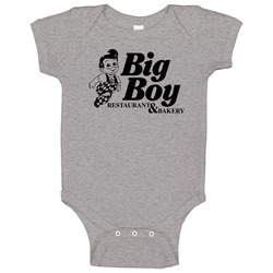 Big Boy Fictional Restaurant Logo romper Baby One Piece Big Boy Fictional Restaurant Logo romper Baby One Piece