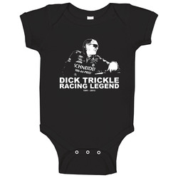 Dick Trickle Racing Legend Memorial Tribute Black romper Baby One Piece Dick Trickle Racing Legend Memorial Tribute Black romper Baby One Piece