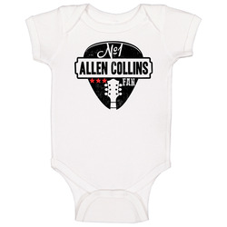 Number One Allen Collins Legendary Guitarist Bass Guitar Player Fan romper Baby One Piece
