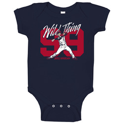 James Karinchak Wild Thing 99 Cleveland Baseball romper Baby One Piece