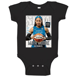 Slam Magazine Issue 217 Maya Moore Popular Basketball Magazine Grunge Look romper Baby One Piece