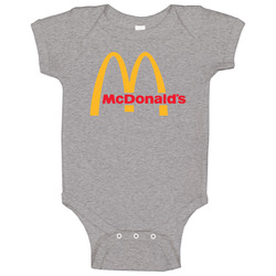 Mcdonalds Fast Food Golden Arches Symbol Logo romper Baby One Piece