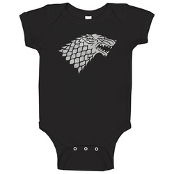 Tc Game Of Thrones - House Of Stark Sigil 010615a romper Baby One Piece